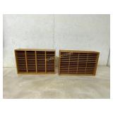 Wooden Sorting Trays with Compartments