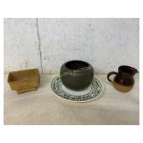 Four-Piece Ceramic and Pottery Assortment