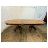 Oval Wood Extending Dining Table