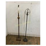 Two Floor Lamps with Distinct Designs