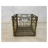 Metal Wire Sealtest Milk Crate With Square Design
