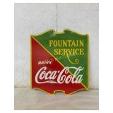 Porcelain Double-Sided Coca-Cola Fountain Service