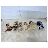 7 Dolls Including Collectible Barbie
