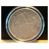 1921 S Morgan Silver Dollar in Capsule