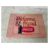 Coca-Cola Wooden Plaque, Atlanta 2008