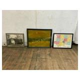 Framed Artwork and Prints Trio