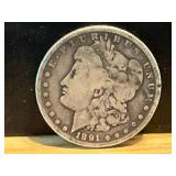 1891-O Morgan Silver Dollar 90% Silver