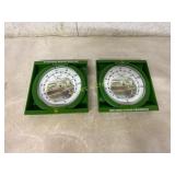 2 John Deere Outdoor Thermometers,&nbsp;