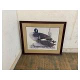 Framed Print of Canadian Geese with Double Matting