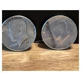 1964 Silver Kennedy Half Dollar Pair