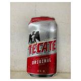 Tecate Original Embossed Metal Sign