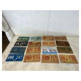 16 License Plates from Various States