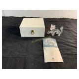 Swarovski Crystal Chinese Dragon Figurine with Box
