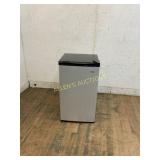 Haier Compact Mini Refrigerator, Silver and Black