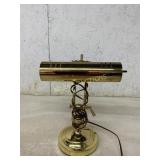 Adjustable Brass Desk Lamp with Swivel Head