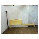 Yellow Full-Size Bed Frame with Rails