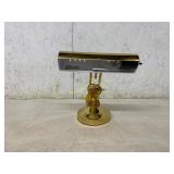 Polished Brass Desk Lamp with Adjustable Head