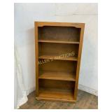 Oak Wood Four-Shelf Bookcase