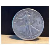 1945 Walking Liberty Half Dollar, 90% Silver