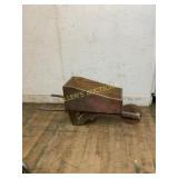 Wooden Wheelbarrow with Single Wheel