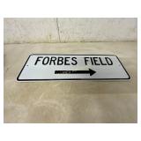 Forbes Field Directional Metal Sign