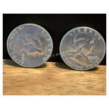 Two 90% Silver U.S. Half Dollars