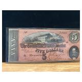 Confederate States $5 Bill, 1863 Issue
