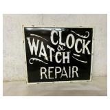 Vintage-Style Clock & Watch Repair Sign