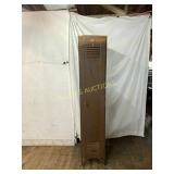 Single-Door Metal Locker With Vented Panels