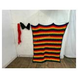 Handmade Crochet Blanket and Winter Accessories