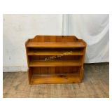 Wooden Pine Three-Shelf Bookcase