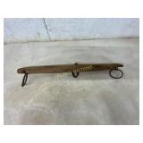 Wooden Single Tree used to Hook up Horses to a wag