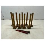11 Wood Textile Bobbins and Spindles