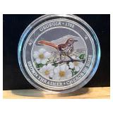 1 Troy Ounce .999 Fine Silver Georgia Round