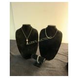 Jewelry Including Pendant, Bracelet, and Chain