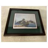 Framed Roger Johnson 1993 Duck Print