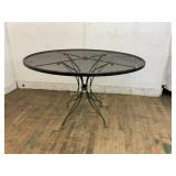Round Metal Mesh Patio Table