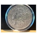 1921 D Morgan Silver Dollar in Protective Case