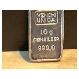 10 Gram .999 Fine Silver Bar