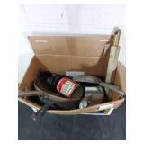 Box Lot of Assorted Metal Pans