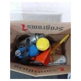 Box Lot of Miscellaneous Oils and Grease