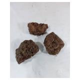 Three Geode-Like Stones