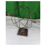 Metal Armillary Sphere Decor Piece