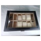 Lockable Watch Display Case with Glass Lid