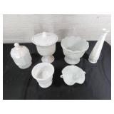 Milk Glass Serving Pieces