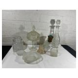 Clear and Colored Glassware Items
