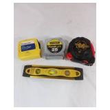 Tape Measures and Level