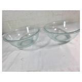Clear Pyrex Glass Mixing Bowls
