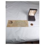 American Bicentennial Gold Proof Coin with COA