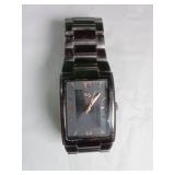 Mens Wristwatch with Rectangular Dial
